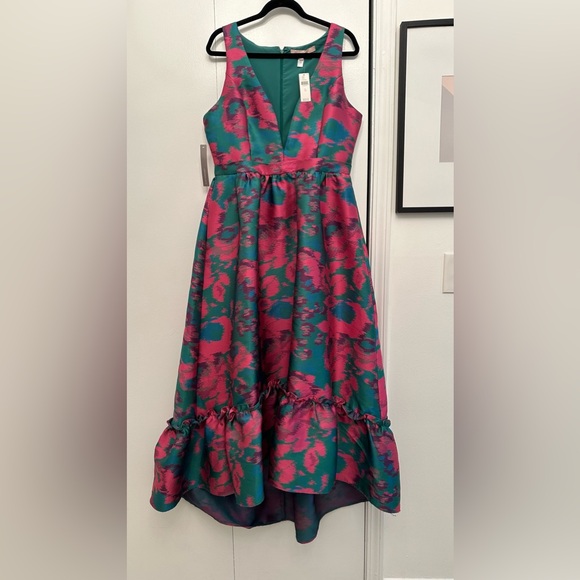 Jacquard High Low Midi Dress - Picture 6 of 9